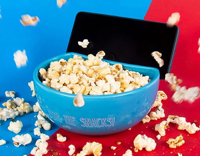 Snack Bowl with phone holder