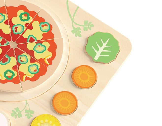 Wooden Pizza Puzzle