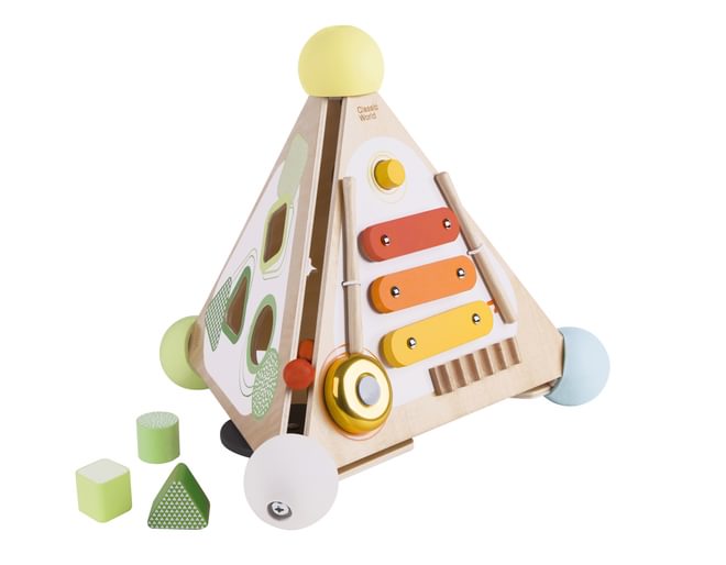 Wooden Pyramid Activity Box