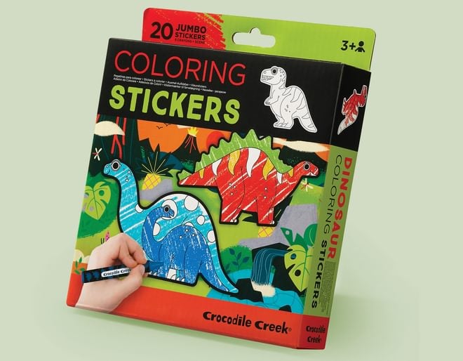 Dinosaur Jumbo Colouring Stickers