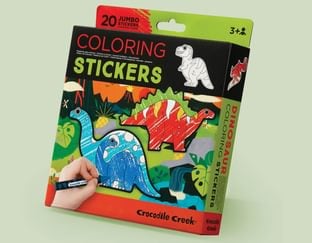 Dinosaur Jumbo Colouring Stickers