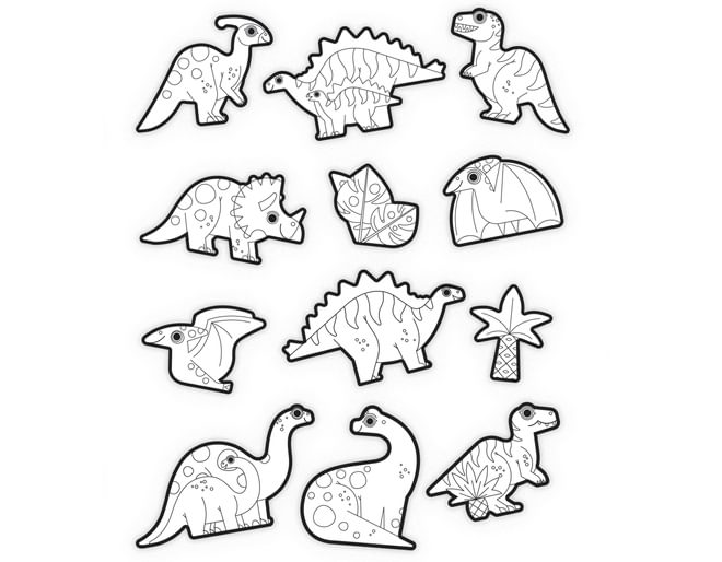 Dinosaur Colouring Stickers