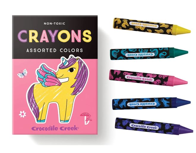 Unicorn Colouring Stickers Crayons