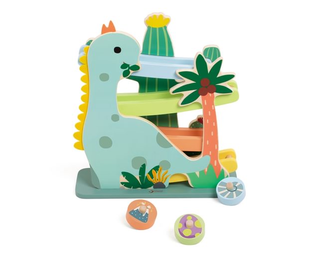 Wooden Dinosaur Slide Game