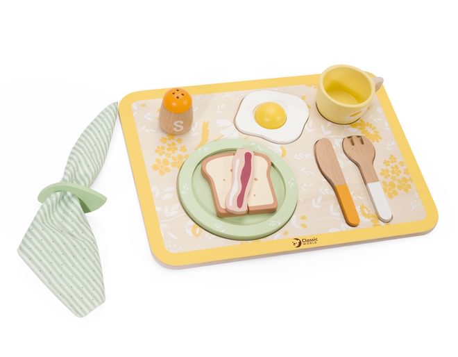 Wooden Roleplay Breakfast Tray