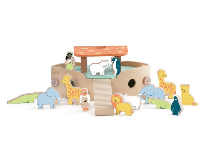 Wooden Noah's Ark Play Set
