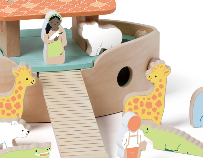 Wooden Noah's Ark Toy