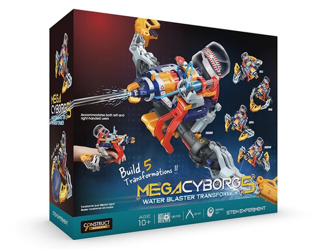Mega Cyborg Water Blaster Transformer