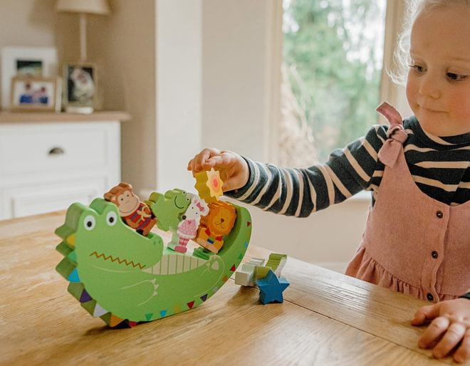 Orange Tree Toys Animals Balancing Game