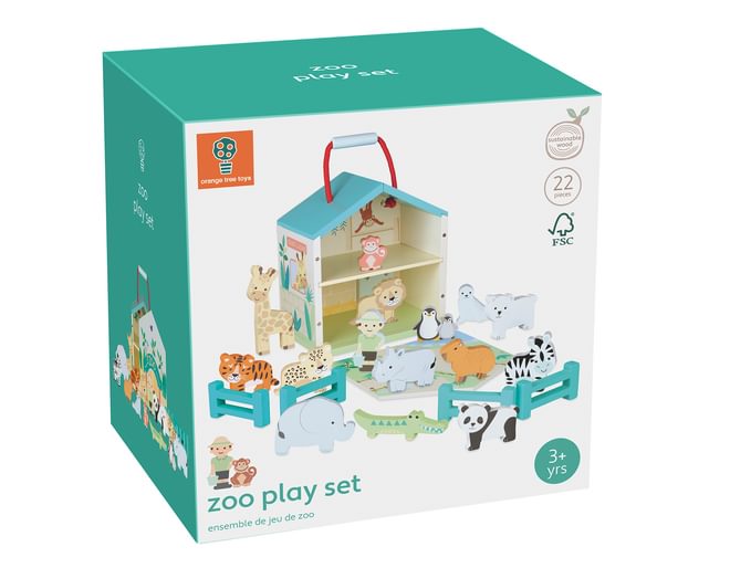 Orange Tree Toys Zoo Play Set