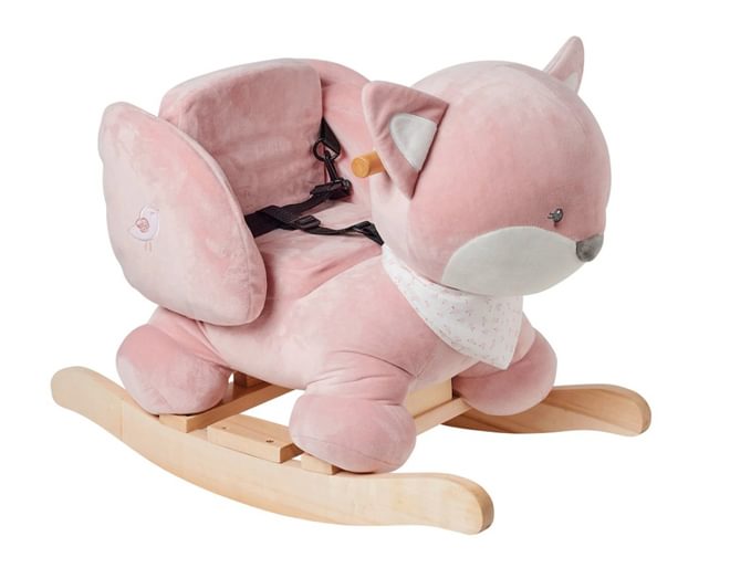 Nattou Pink Fox Plush Rocker