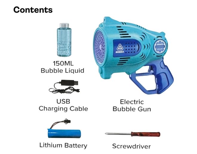 Bubble gun Contents