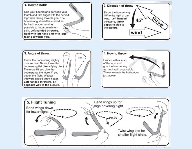 How to throw a boomarang