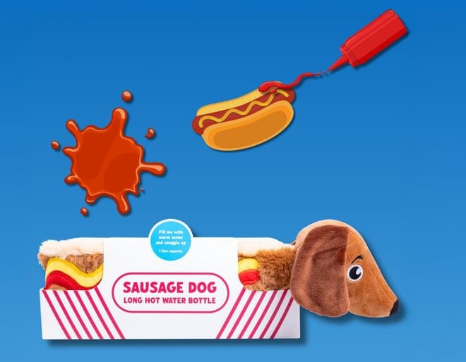 Sausage Dog Hot Water Bottle