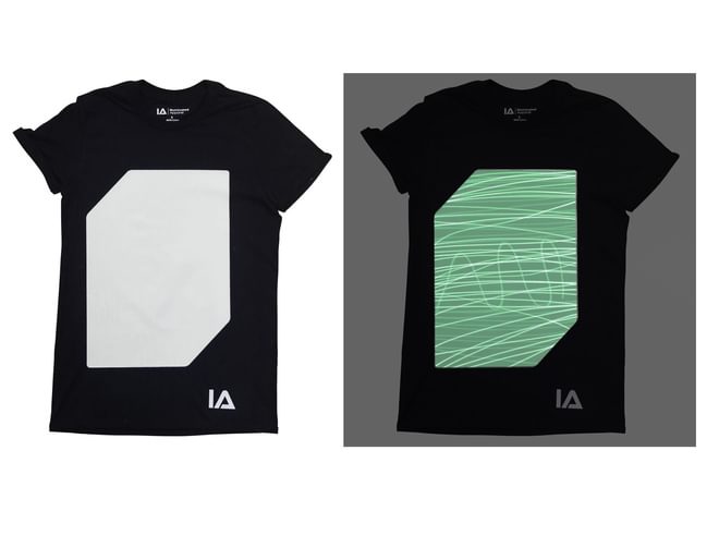 Black Interactive Glow T-Shirt