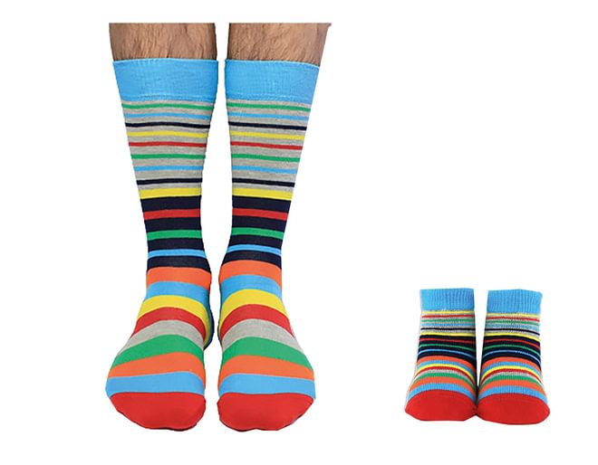 Daddy & Me Striped Socks
