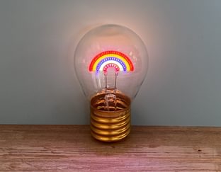 Rainbow Lightbulb Lamp