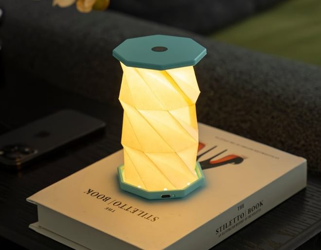 Mini Hexagon Twist Light Teal