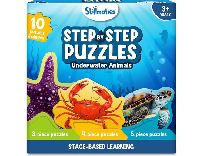 Skillmatics Underwater Animals Puzzles