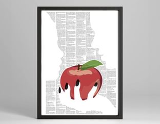 Snow White Book on a Poster
