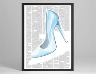 Cinderella Book on a Poster