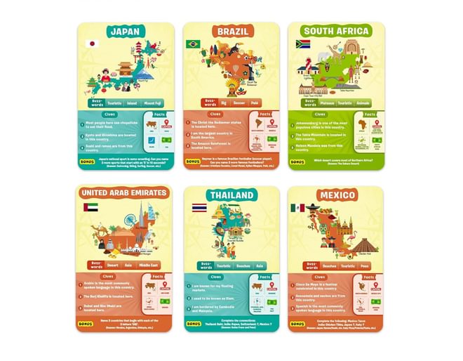 Guess in 10 countries card game