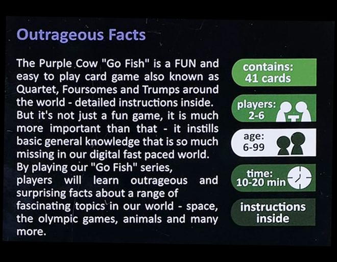 Go Fish - Outrageous Facts
