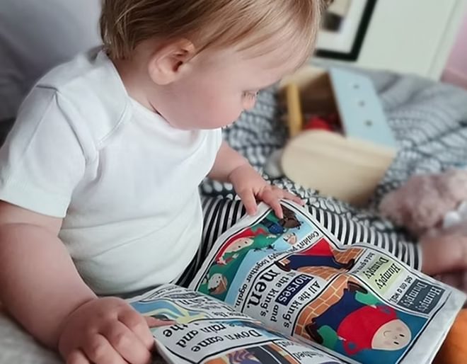 Nursery Rhymes Crinkly Newspaper Book