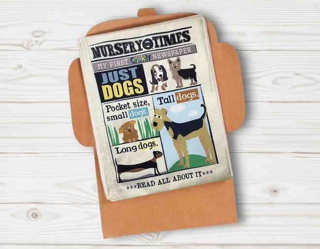 Just Dogs Crinkly Newspaper