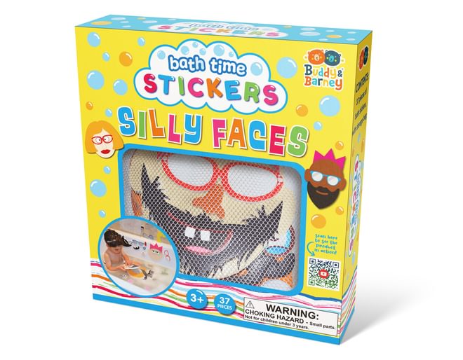 Silly Faces bath stickers