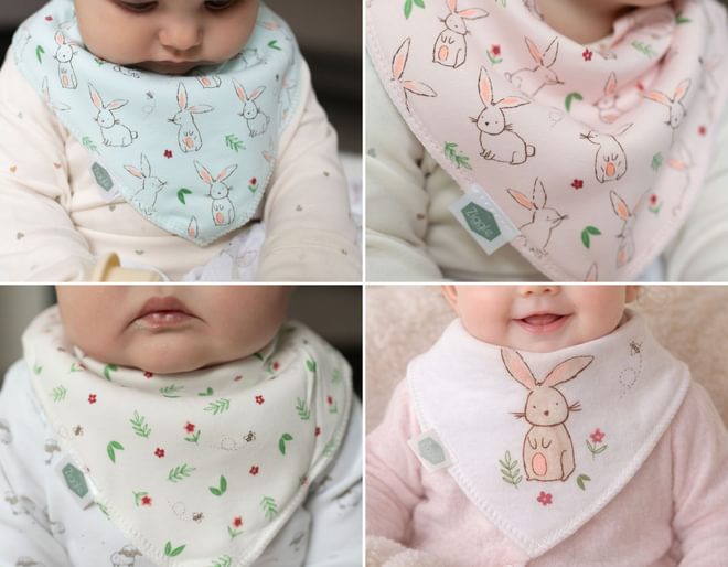 Ziggle Lovable Characters Bandana Dribble Bibs