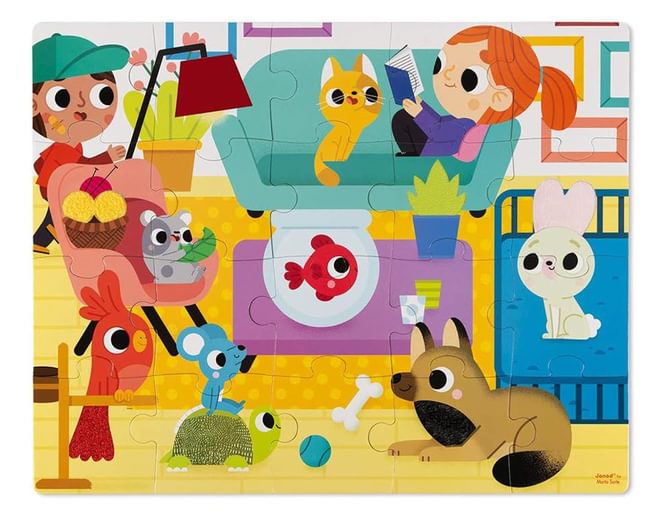 Pet Animals Tactile Puzzle for toddlers