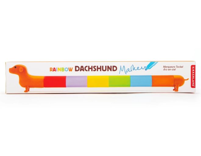 Rainbow Dachshund Marker Box