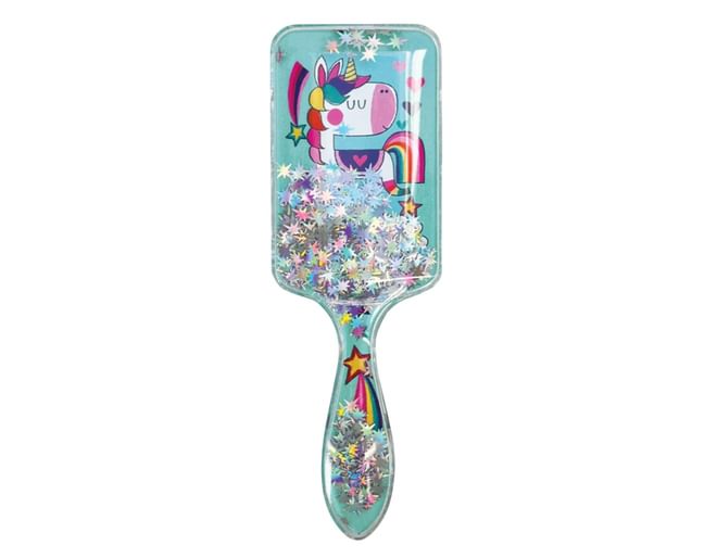 Unicorn sparkle hairbrush