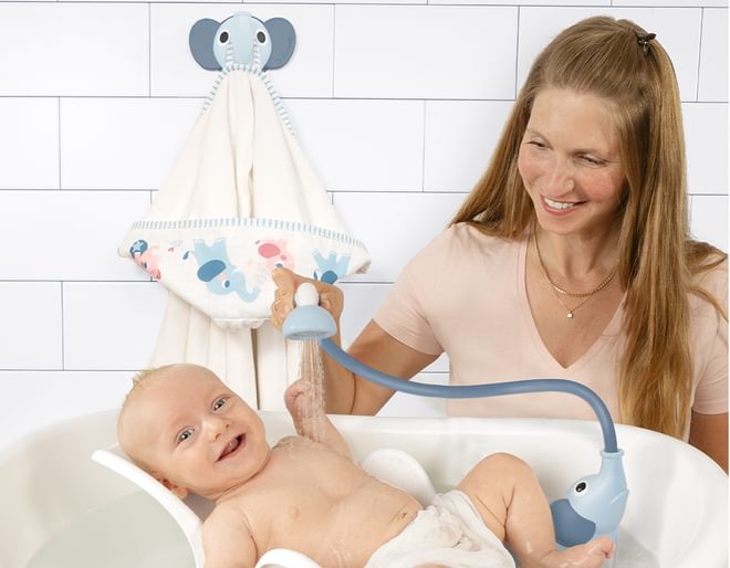 Elephant Baby Shower Bath Set Lifestyle