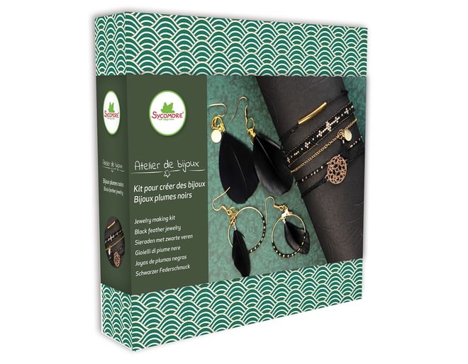 Sycomore Black Feather Jewellery Kit