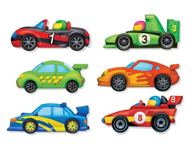 Mould & Paint Racing Car Fridge Magnets