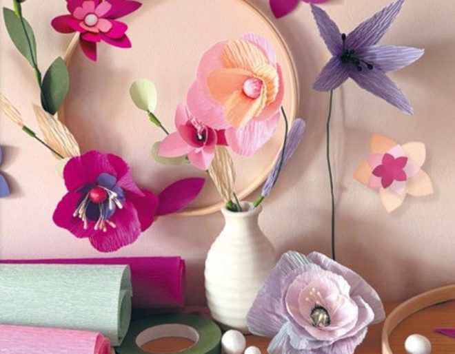 Make paper flowers