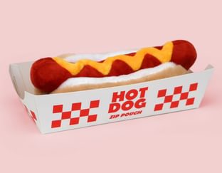 Hot Dog Plush Pouch