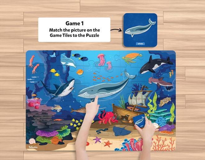 Sealife puzzle and game