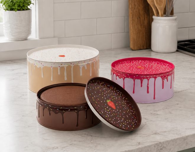 Pretty Stacking Cake Tins