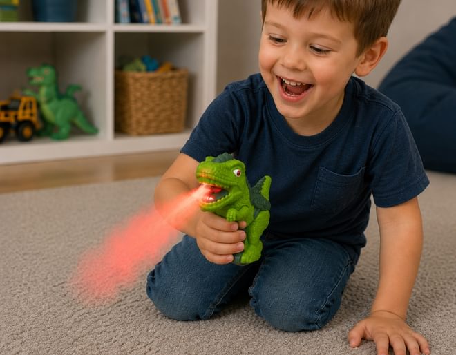 Funtime Gifts Fire Breathing Dinosaur Shooter