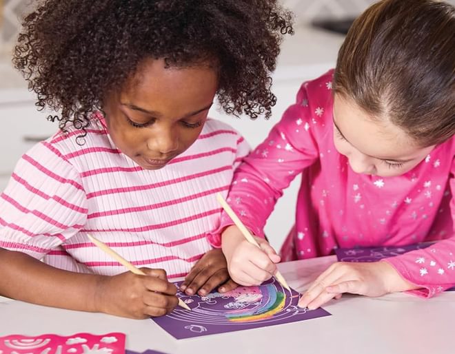 Magical Friends Sparkle Scratch Art
