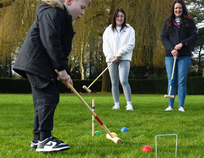 Playing with a Croquet Set