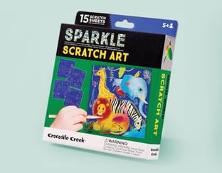 Sparkle Scratch Art Animal World