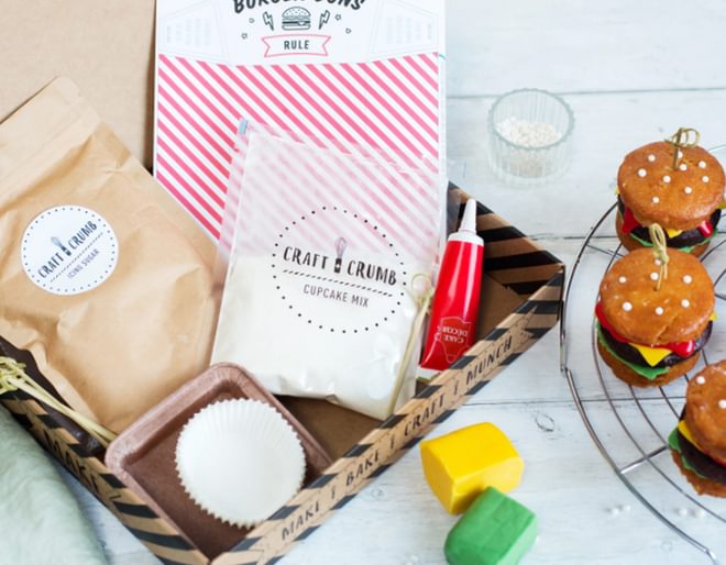 Burger & Chip Cupcakes