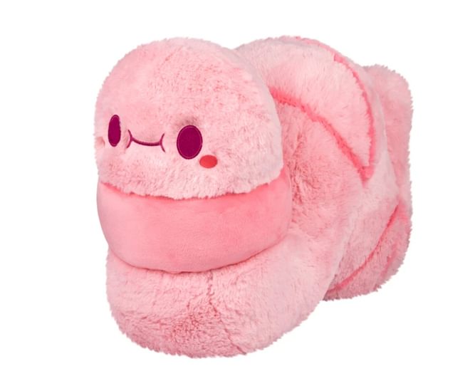 Large pink cuddly worm