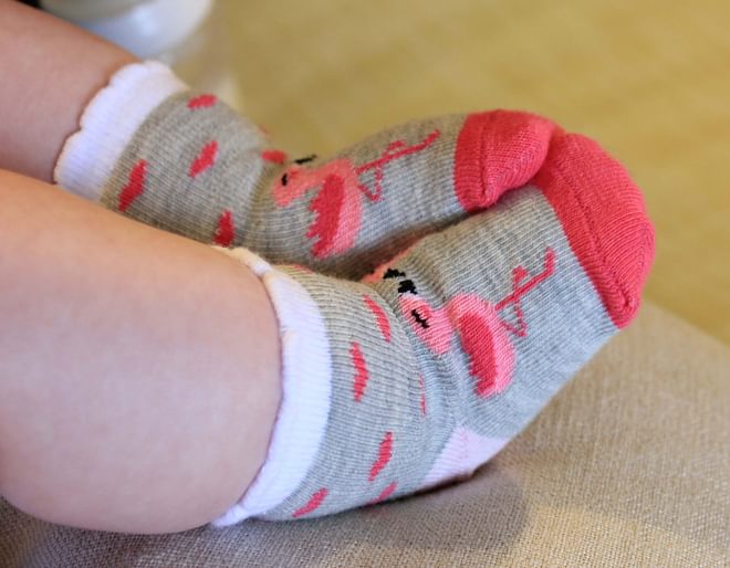 Flamingo Baby Socks