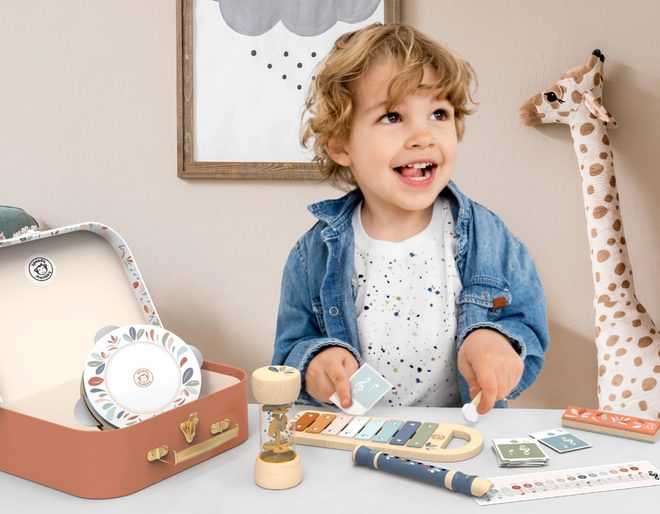 Wooden Musical Instruments Set