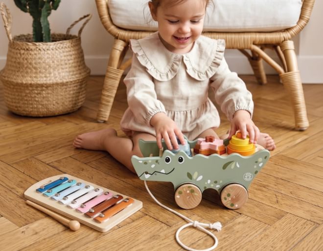 Wooden Crocodile Toy